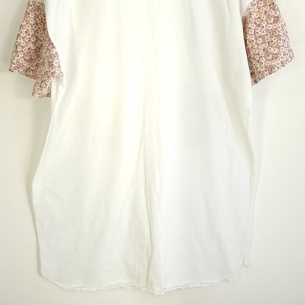 Vtg Sylvester Tweety Bird Graphic Sleep Shirt Women's XL? White Distressed 90s - Picture 8 of 11